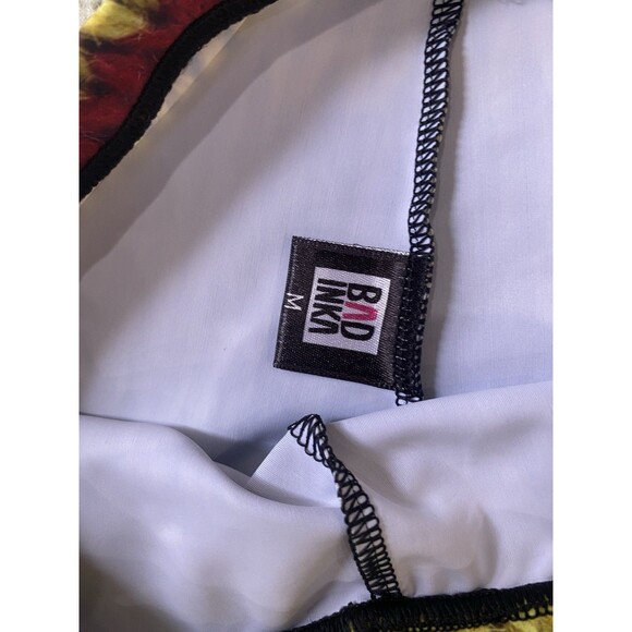 Badinka Size Medium Colorful Striped Yarn-Appearance Leggings Festival Rave - Picture 4 of 8